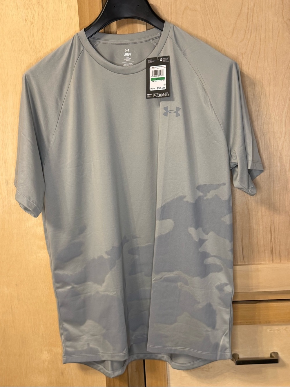 Under Armour Men’s Short Sleeve Performance Tee - Light Gray Camo Accents
